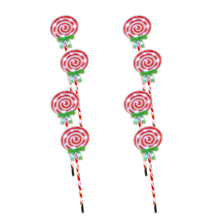 LED Candy Lollipop Path Lights 4pk - SuperSaverAU - view 1