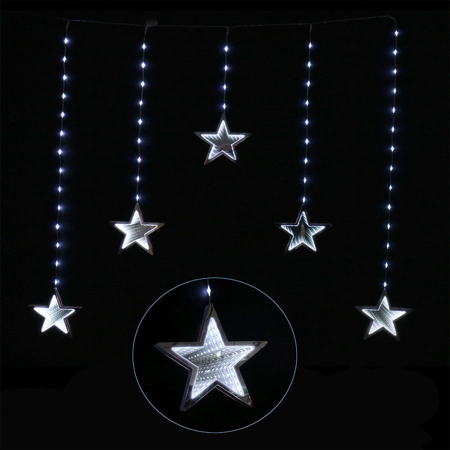 LED Infinity Stars Curtain Lights avaiable in 2 Colors - Cool White - SuperSaverAU - view 1