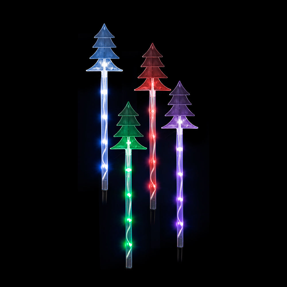 LED Lightshow Star Path Lights 4 pieces Remote Controlled - Stars - SuperSaverAU - view 1