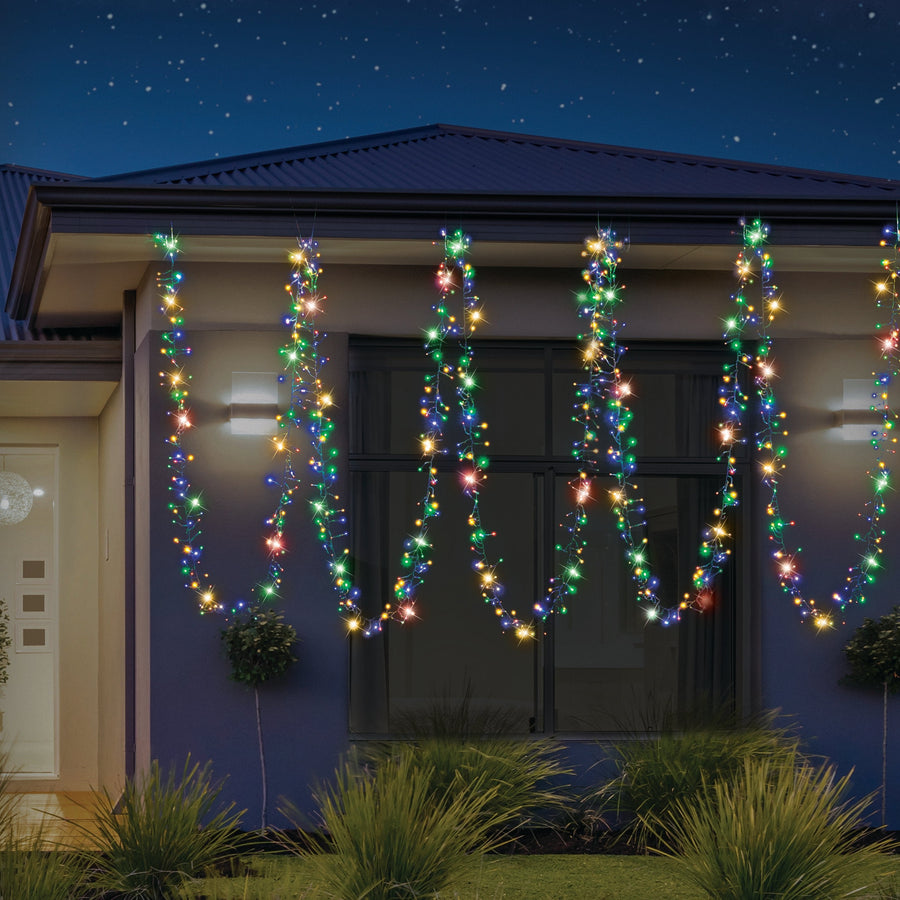 Cluster Lights 720 LEDs available in 6 Color Options - Red-White - SuperSaverAU - view 1
