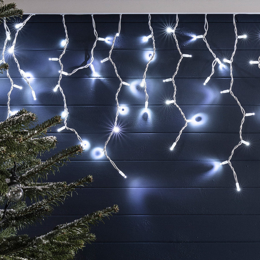 Battery Operated 300 LED Timer Icicle Lights – 11.8m x 48cm, available in 2 Colors - Multicolor - SuperSaverAU - view 1