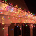 Battery Operated 300 LED Timer Icicle Lights – 11.8m x 48cm, available in 2 Colors - Multicolor - SuperSaverAU - view 2
