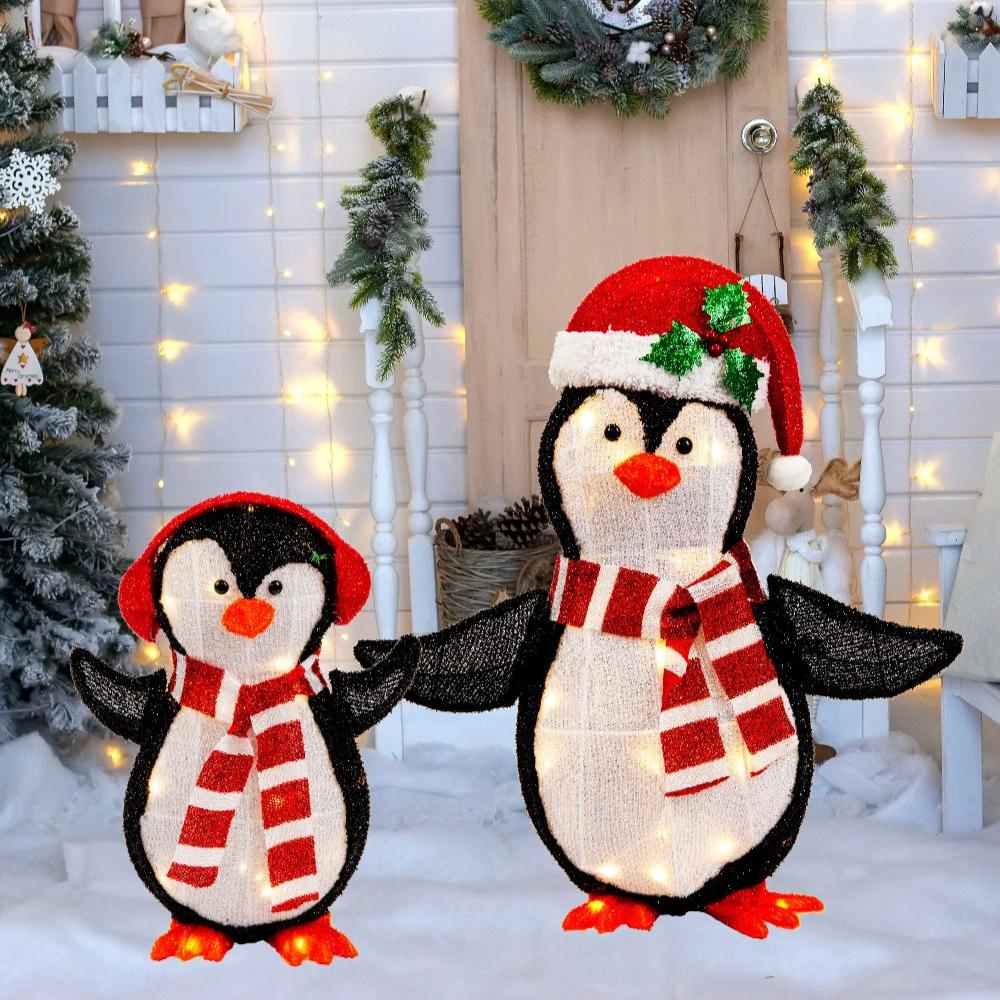 LED Mesh Tinsel 3D Light Up Decoration – 2 Piece Set - SuperSaverAU - view 1