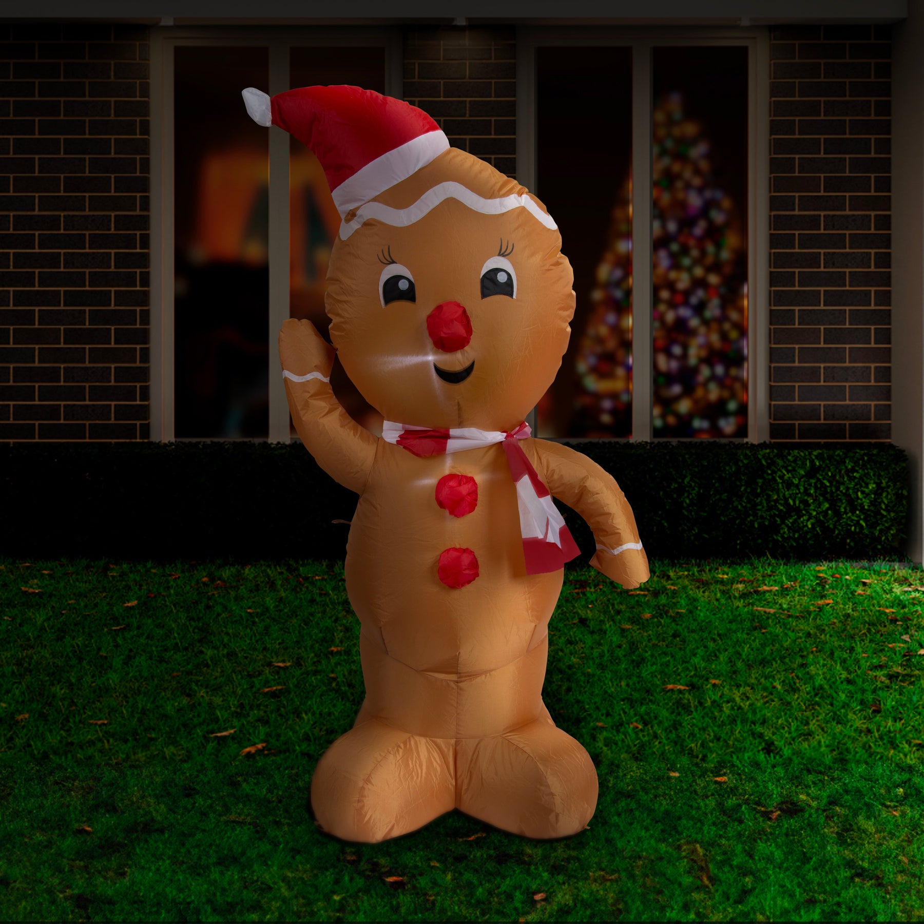 Airpower Christmas Character 120cm Assorted - Gingerbread - SuperSaverAU - view 4