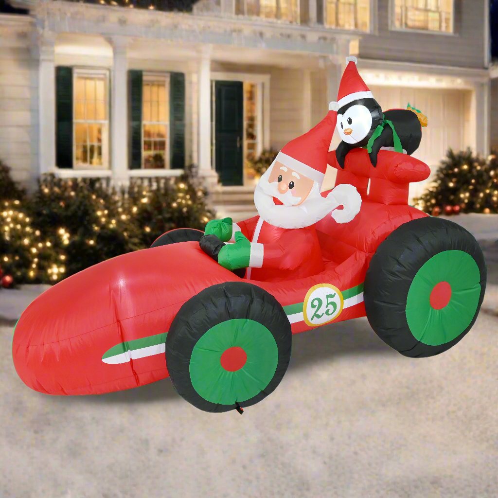 Airpower Santa Race Car 225cm - SuperSaverAU - view 1