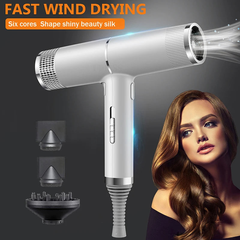 NNEOBA Strong Wind Hair Dryer with Blue Light & Anion Technology - SuperSaverAU - view 3