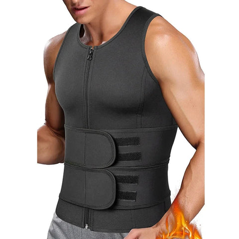 NNEOBA Body Shaper Waist Trainer Sauna Vest XXL Double Belt - SuperSaverAU - view 2