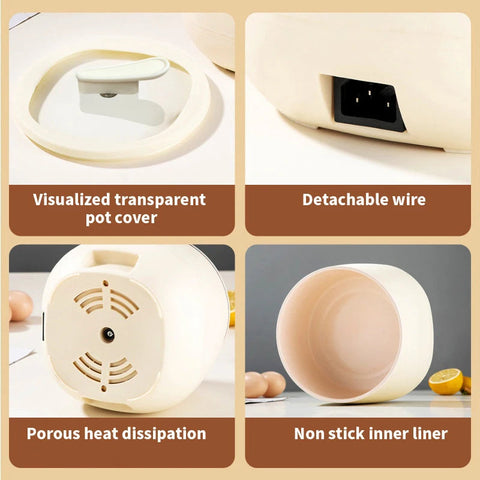NNEOBA 1.8L Multifunctional Electric Mini Rice Cooker - SuperSaverAU - view 2