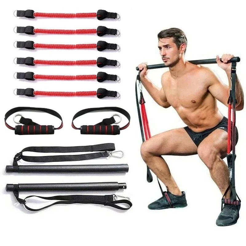 NNEOBA Yoga Resistance Bands Pilates Stick - SuperSaverAU - view 1