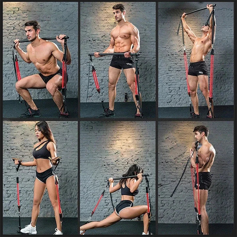 NNEOBA Yoga Resistance Bands Pilates Stick - SuperSaverAU - view 4