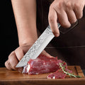 NNEOBA Forged Cleaver Kitchen Chef Knife 2pcs Set 4Cr13Mov Stainless Steel with Covers - SuperSaverAU - view 3