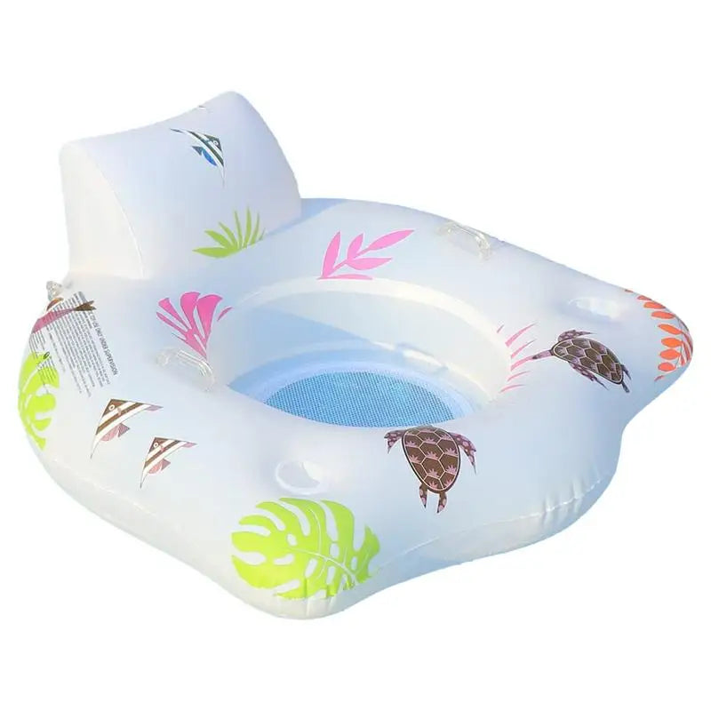 NNEOBA Light-up Inflatable Pool Float Chair 120x120cm with LED Lights - SuperSaverAU - view 1