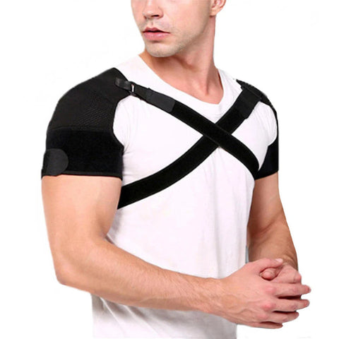 NNEOBA Double Shoulder Brace Wrap Neoprene Compression Sleeve - SuperSaverAU - view 2