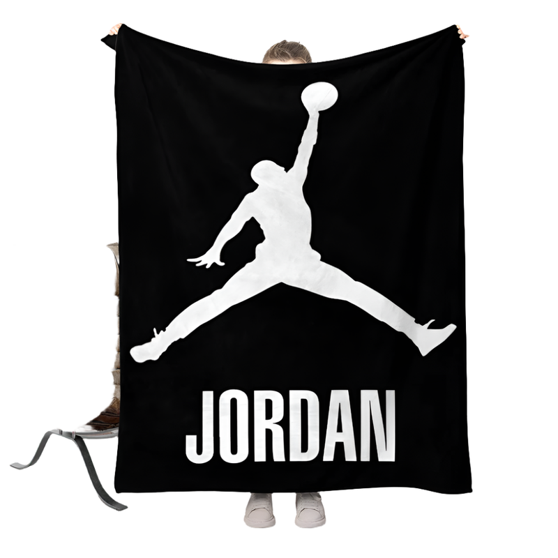 NNEOBA Basketball Star Flannel Blanket - Super Soft, 150x200 cm, Cozy Design