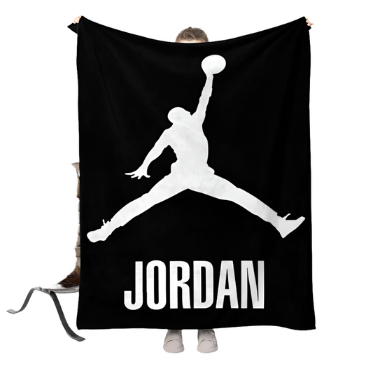 NNEOBA Basketball Star Flannel Blanket - Super Soft, 150x200 cm, Cozy Design