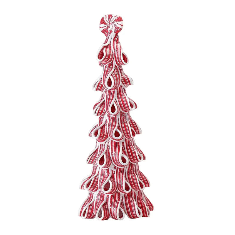 Desktop Miniature Christmas Tree with Candy Cane Top - SuperSaverAU - view 1