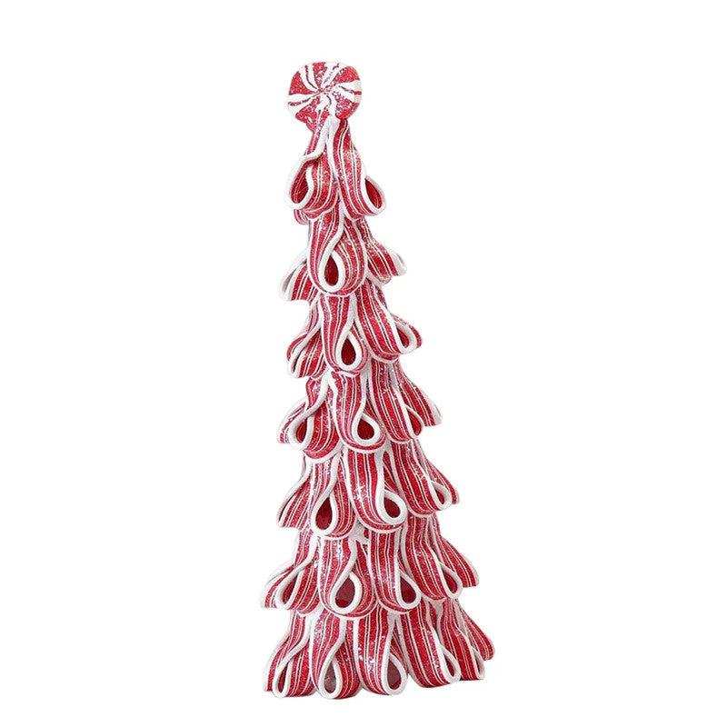 Desktop Miniature Christmas Tree with Candy Cane Top - SuperSaverAU - view 2