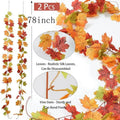 2M Artificial Fall Maple Leaf Garland - SuperSaverAU - view 2