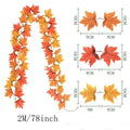 2M Artificial Fall Maple Leaf Garland - SuperSaverAU - view 3
