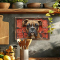 NNEOBA Boxer Dog Aluminum Wall Art - 12x16in, Durable, Easy to Hang - SuperSaverAU - view 2