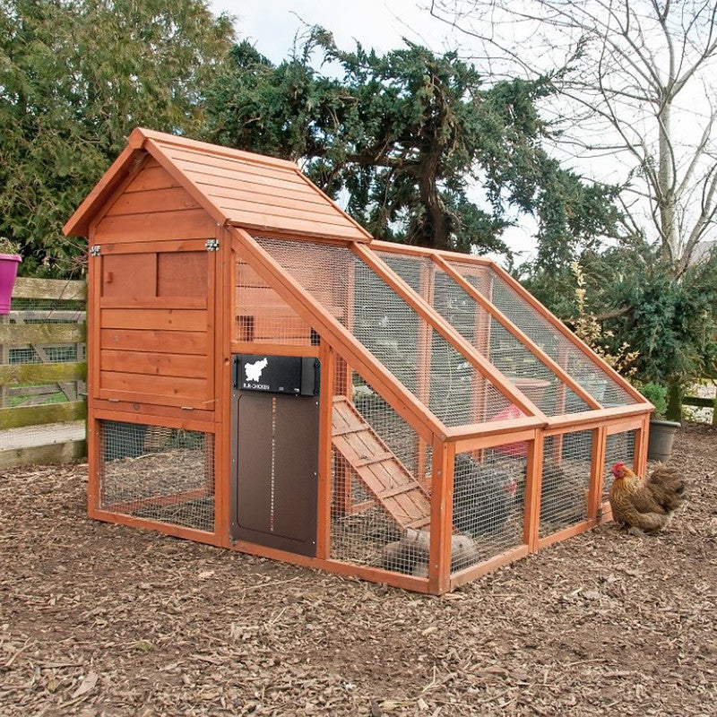 NNETM Automatic Chicken Coop Door, Light-Sensitive, Waterproof, 36*26*5cm