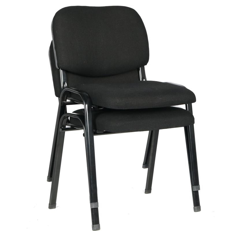 NNECN Stackable & Linkable Office Conference Visitor Community  Chairs (Set of 7-Black) - SuperSaverAU - view 4