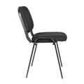 NNECN Stackable & Linkable Office Conference Visitor Community  Chairs (Set of 7-Black) - SuperSaverAU - view 6