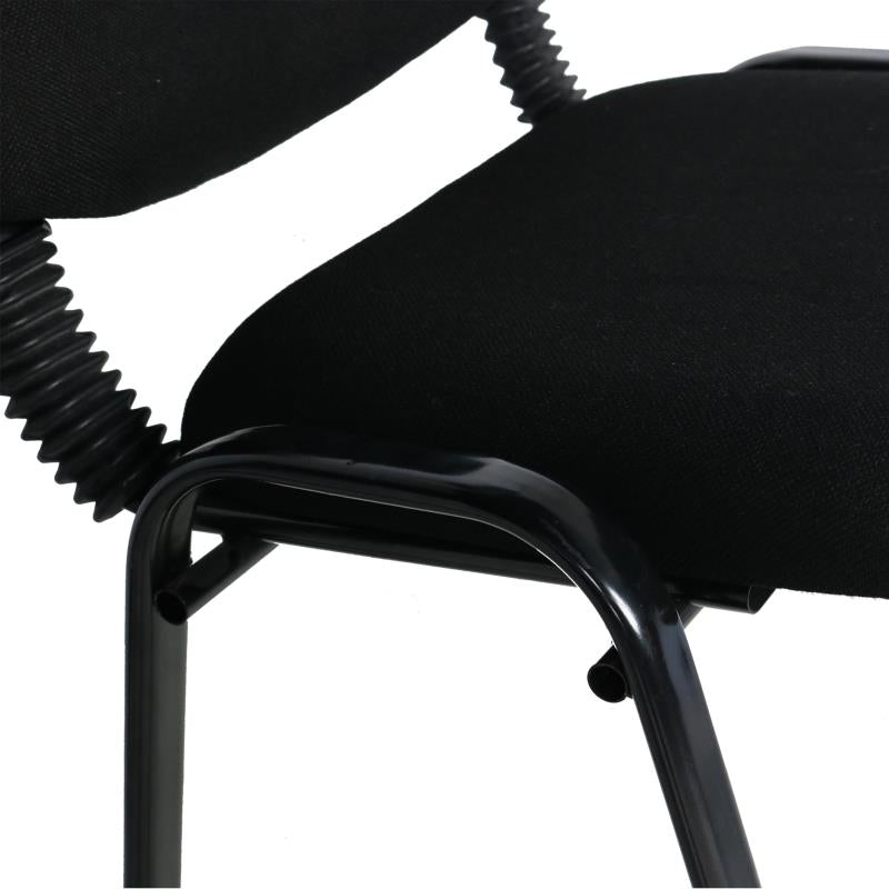 NNECN Stackable & Linkable Office Conference Visitor Community  Chairs (Set of 7-Black) - SuperSaverAU - view 10