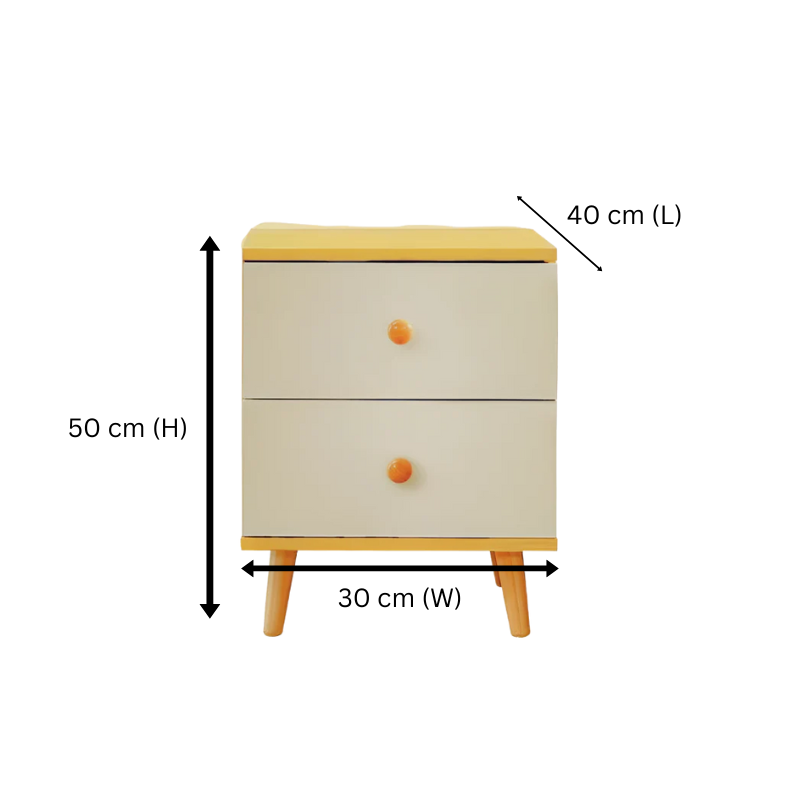 NNECN 5 Layer White Drawer Chest Storage with Bedside Table - SuperSaverAU - view 6