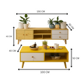 NNECN Modern Living Room TV Stand Table Set - SuperSaverAU - view 5