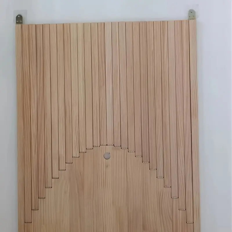NNETM Wall-Mounted Folding Table, Space-Saving Crude Wood, Modern Design - SuperSaverAU - view 1