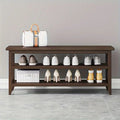 NNETM 70cm Bamboo Shoe Changing Stool Rack - Classic Design - SuperSaverAU - view 2