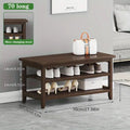 NNETM 70cm Bamboo Shoe Changing Stool Rack - Classic Design - SuperSaverAU - view 3