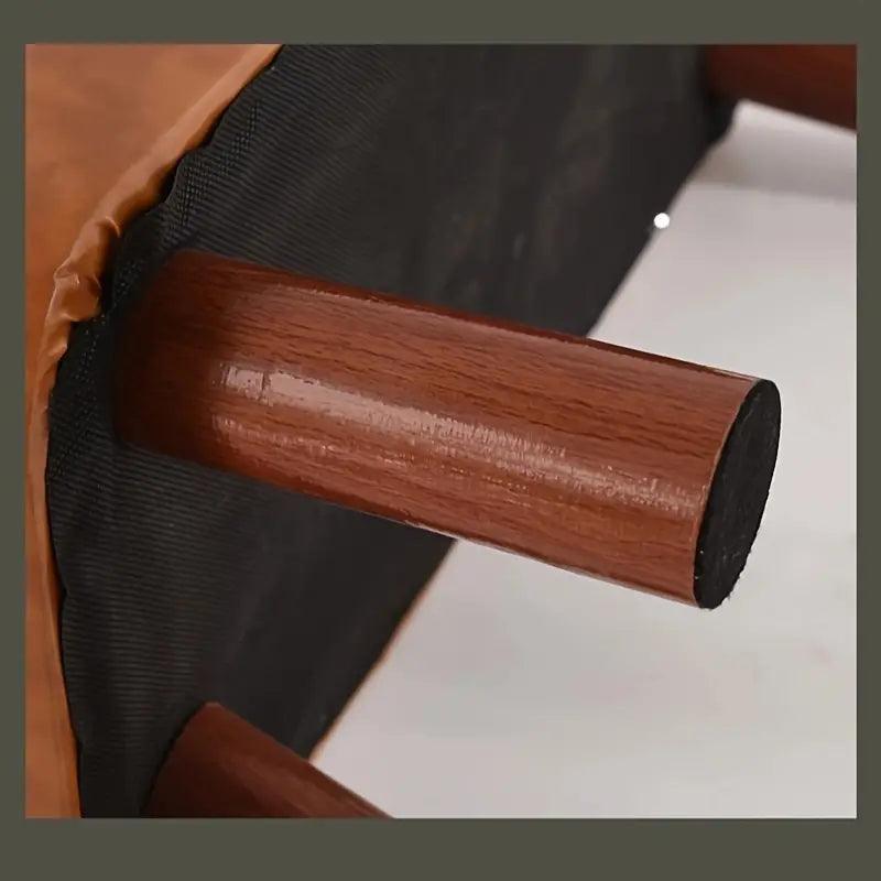 NNETM Classic Solid Wood Faux Leather Storage Bench - SuperSaverAU - view 2