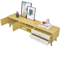 NNECN Two-Doors, Two-Drawers Wooden TV Cabinet - SuperSaverAU - view 1