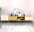 NNECN Two-Doors, Two-Drawers Wooden TV Cabinet - SuperSaverAU - view 2