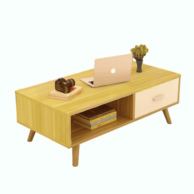 NNECN Coffee Table with Storage Drawer and Open Shelf - SuperSaverAU - view 1