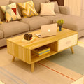 NNECN Coffee Table with Storage Drawer and Open Shelf - SuperSaverAU - view 6
