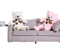 NNECN Huge 100cm Giant Pink Teddy Bear Soft Plush Cotton Scarf Bear Toy Doll Stuffed - SuperSaverAU - view 2
