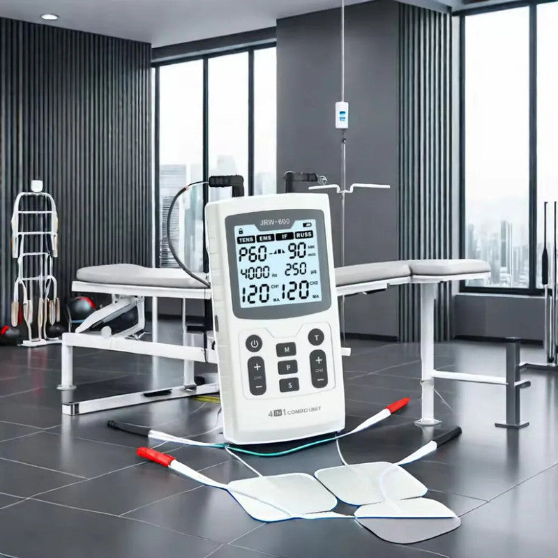 Electric Lumbar Heating Belt - Adjustable Waist Massager, Black, 104.5 x 15.5 cm, Wireless, Rechargeable