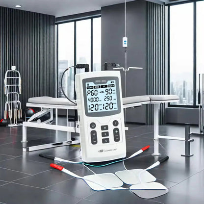 Electric Lumbar Heating Belt - Adjustable Waist Massager, Black, 104.5 x 15.5 cm, Wireless, Rechargeable