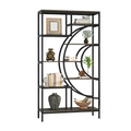 NNETMLT 8-Tier 71-Inch Industrial Geometric Bookcase in Gray - SuperSaverAU - view 1
