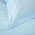 Premium Cotton Doona Duvet Quilt Cover Set with Soft Pillowcases - Aqua, Super King