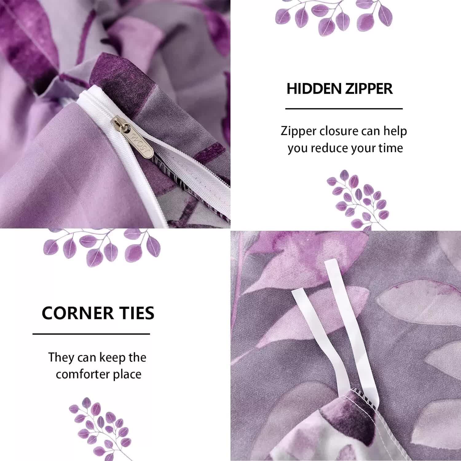 Soft Haven Duvet Cover Set with Long-Lasting Comfort - King