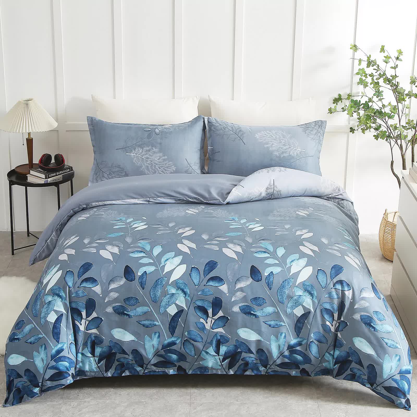 Premium Timeless Design Plaid Duvet Cover Set - Lightweight King