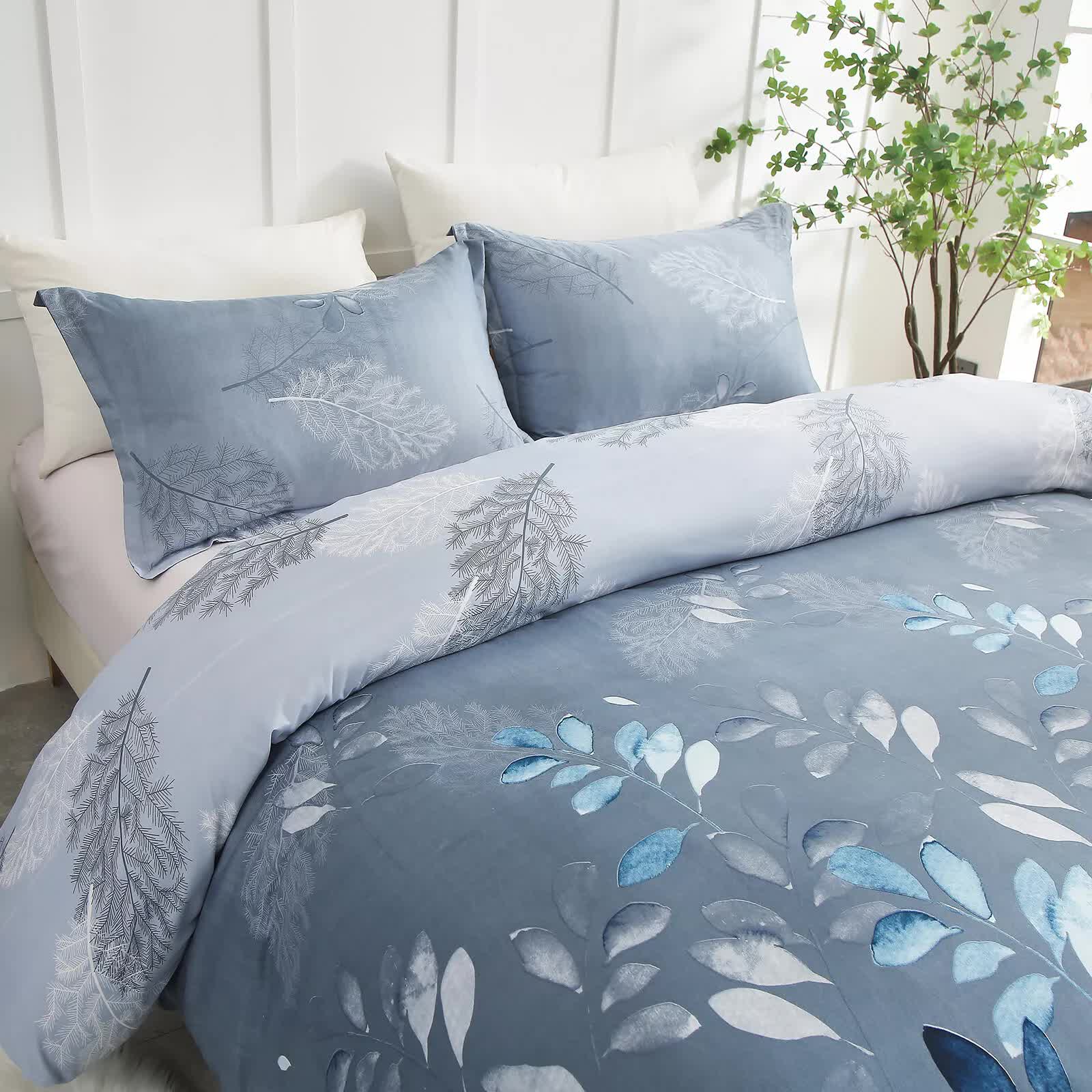Premium Timeless Design Plaid Duvet Cover Set - Lightweight King