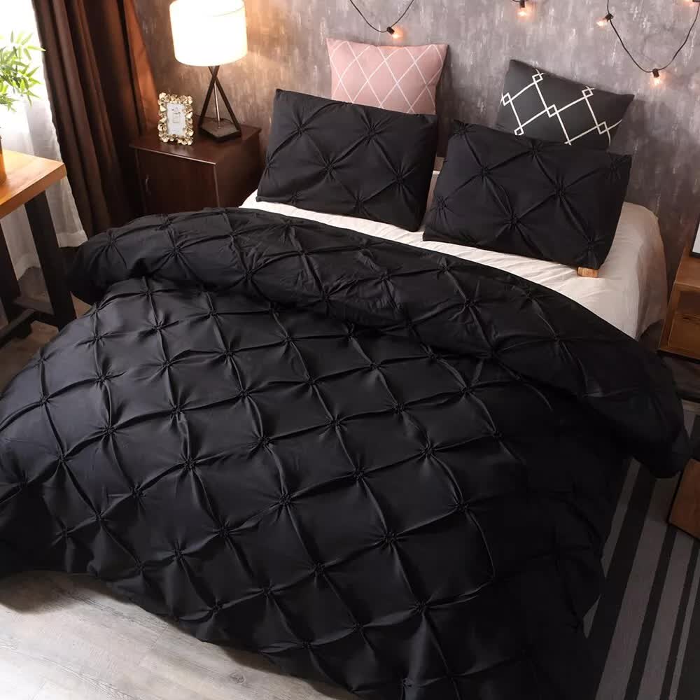 Premium Blissful Sleep Duvet Cover Set with Ultra Soft Polyester - King
