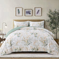 Premium Soft Leaves 3 Piece Microfiber Comforter Set - King