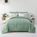 Premium Soft Leaves 3 Piece Microfiber Comforter Set - King