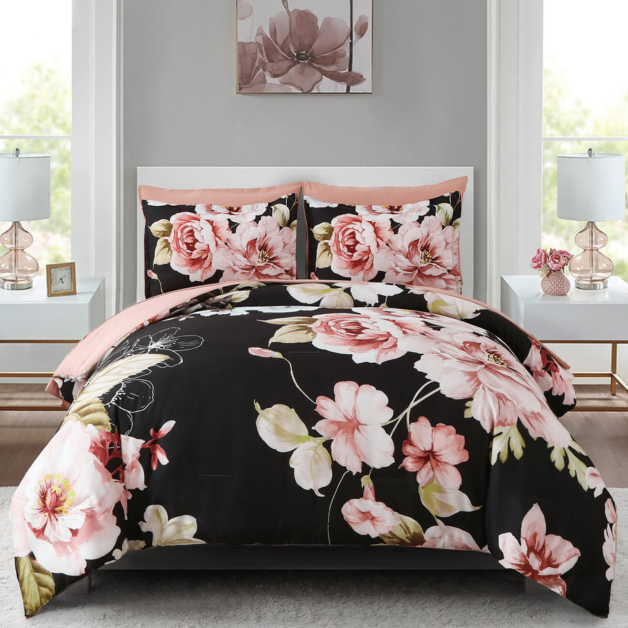Comforter Set, King Size, Soft Microfiber, 3-Piece with Pillowcases - SuperSaverAU - view 1